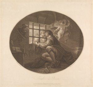 Lovelace ve vězení od Francesco Bartolozzi