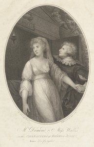 Pan Dimond a slečna Wallisová v postavách Romea a Julie, 1. května 1796. od Francesco Bartolozzi
