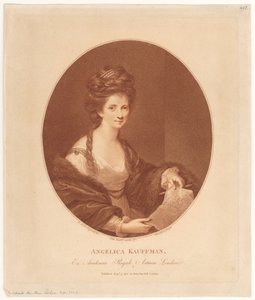 Portrét Angeliky Kauffmannové od Francesco Bartolozzi