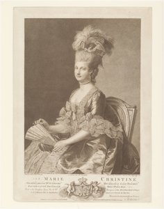 Portrét Marie Kristiny Rakouské od Francesco Bartolozzi
