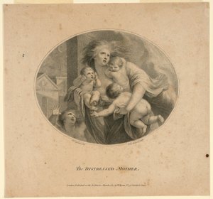 Utrápená matka od Francesco Bartolozzi