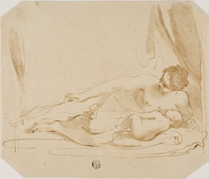 Venuše a Amor od Francesco Bartolozzi