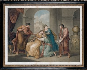 Virgil Reading his Aeneid, 1796 od Francesco Bartolozzi