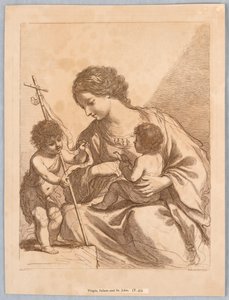 Panna, nemluvně a svatý Jan od Francesco Bartolozzi