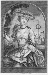 Mladá žena, c1740-1810. od Francesco Bartolozzi