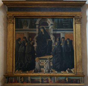 Santa Monica se sestrami augustiniánkami, 1470