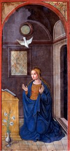 Zvěstování: Marie (malba, cca 1549) od Francesco Brea