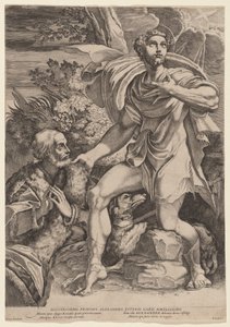 Svatý Roch s dárcem od Francesco Brizio, after Parmigianino