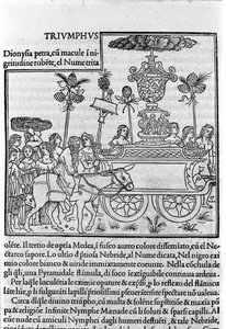 Rytina do „Hypnerotomachia Polyphili“ (sen Poliphila) od dominikánského mnicha Francesca Colonna, Benátky od Francesco Colonna