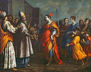 Triumf Judity, kolem 1620-30 od Francesco Curradi