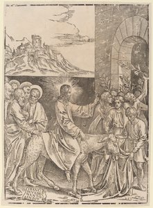 Kristův vjezd do Jeruzaléma od Francesco Denanto