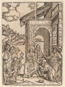 Klanění tří králů od Francesco Denanto