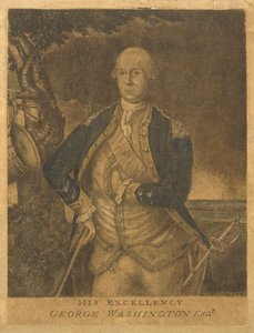 Jeho Excelence, George Washington Esqr., c. 1776 (mezzotinta) od Francesco Fergola