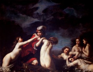 Obraz Hylas a nymfy od Francesca Furiniho (1604-1646) Florencie, Palazzo Pitti