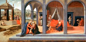 Scéna ze St John the Baptist, Detail, c1500-1540 od Francesco Granacci