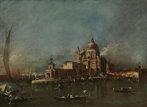 Pohled na Santa Maria della Salute a Doganu od Francesco Guardi