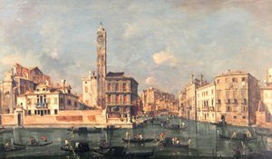 Canal Grande: San Geremia a vstup do Cannaregio od Francesco Guardi
