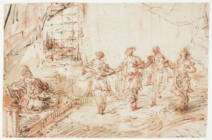 Harémová scéna od Francesco Guardi