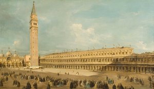 Piazza San Marco v Benátkách od Francesco Guardi