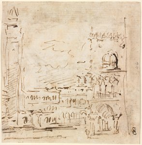 Piazza San Marco s Dóžecím palácem od Francesco Guardi