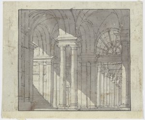 Sloupová síň od Francesco Guardi