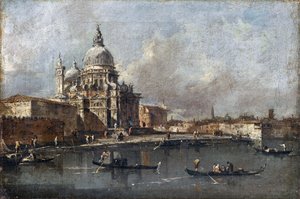 Santa Maria della Salute v Benátkách od Francesco Guardi
