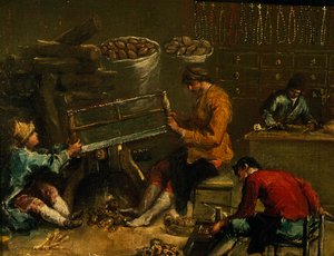 Vývěsní štít Guild of Coroneri od Francesco Guardi