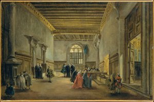 Předsálí sálu Velké rady od Francesco Guardi