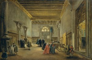 Předsíň Sala del Maggior Consiglio, c.1765-68 od Francesco Guardi