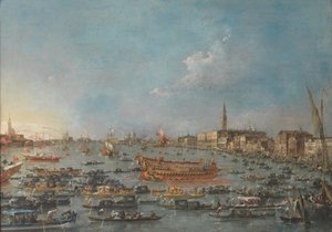 Festival Bucintoro v Benátkách od Francesco Guardi