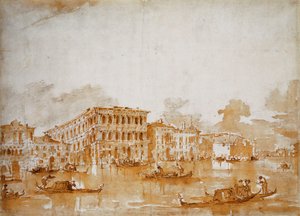 Canal Grande s Ca" Pesaro od Francesco Guardi