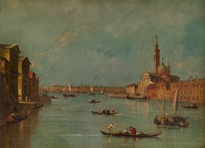 Ostrov San Giorgio, Benátky, c1770, 1938 od Francesco Guardi
