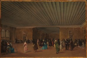 Veřejné ridotto v Palazzo Dandolo od Francesco Guardi