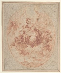 Panna a dítě držící škapulíře, 1712-93. od Francesco Guardi.