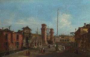 Benátky. Arsenal, 1755-1760 od Francesco Guardi