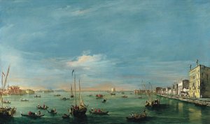 Pohled na kanál Giudecca a Zattere od Francesco Guardi