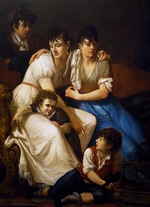 Rodinný portrét od Francesco Hayez