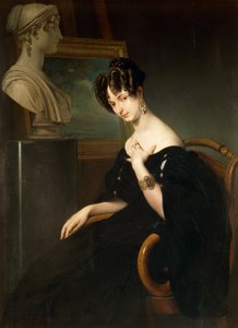 Portrét Cristiny Trivulzio Belgiojoso, Francesco Hayez (1791-1882), olej na plátně od Francesco Hayez