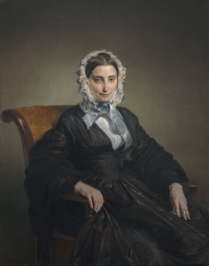 Portrét Teresa Manzoni Borri Print od Francesco Hayez