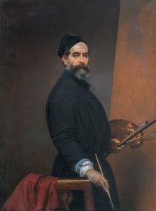 Autoportrét v sedmapadesáti letech od Francesco Hayez