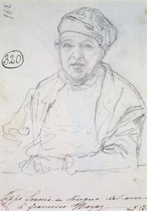 Studie na Portrét jeho švagra Pippa Scaccia od Francesco Hayez