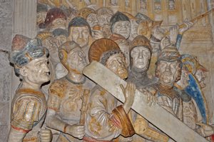 Francie, Avignon, Palace des Papes (1334), mramorová řezba křížové cesty z celestinského kláštera v Avignonu od Francesca Laurany (provoz 1478) od Francesco Laurana