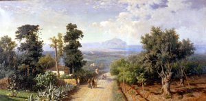 Okolí Palerma. Obraz Francesca Lojacona (1841 - 1915) od Francesco Lojacono