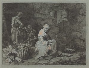 Interiér domu, 1763. od Francesco Londonio