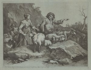 Sedlák s pytlem a dvěma pastýřkami, po roce 1765. od Francesco Londonio
