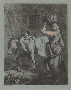 Shepherd Speaking to a selanka, 17601764. od Francesco Londonio