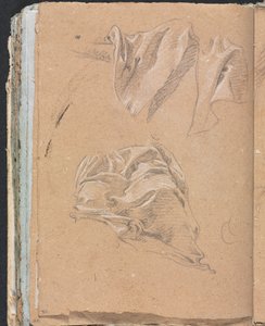 Verona Sketchbook: Drapery Studies strana 90, 1760. od Francesco Lorenzi