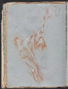 Verona Sketchbook: Drapery study strana 38, 1760. od Francesco Lorenzi