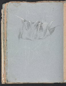 Verona Sketchbook: Drapery study strana 48, 1760. od Francesco Lorenzi
