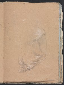 Verona Sketchbook: Drapery study strana 57, 1760. od Francesco Lorenzi
